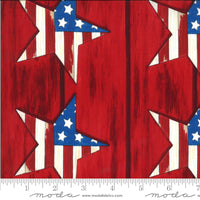 America the Beautiful Barn Wood Stars Red