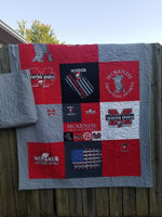 tshirt quilt, long arm quilting