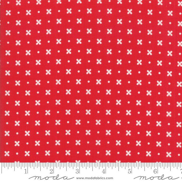 Little Snippets Floral Stitch Red